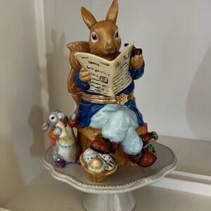 Large Easter Bunny Trinket Box